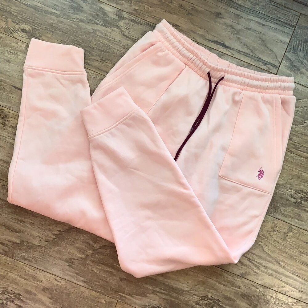Pink Size XL Polo Sweatpants